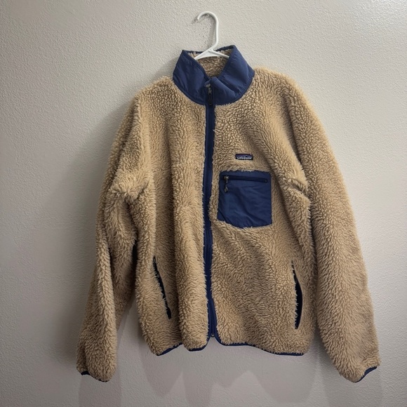 Patagonia Vintage Deep Pile Fleece Oatmeal Size XL
